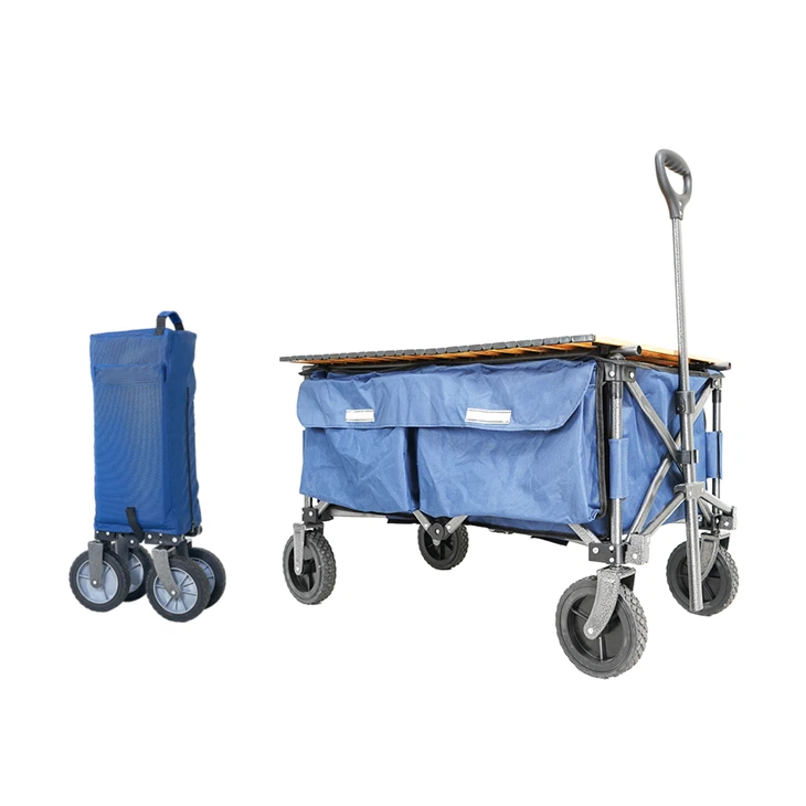 Outdoor Utility Collapsible Folding Wagon With Table